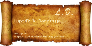Lupták Dorottya névjegykártya