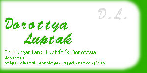 dorottya luptak business card